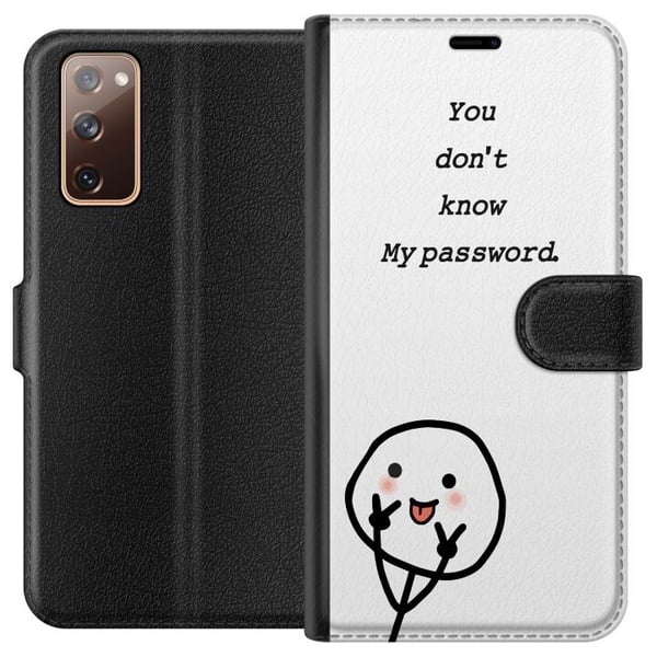 Kompatibelt Plånboksfodral till Samsung Galaxy S20 FE You Don’t Know My Password – edgy textmotiv med attityd