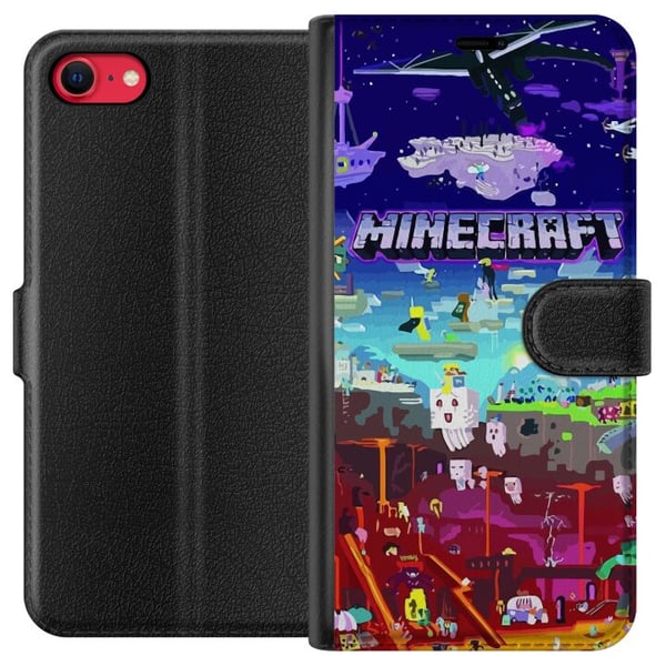Kompatibel Tegnebogsetui til Apple iPhone 7 Minecraft