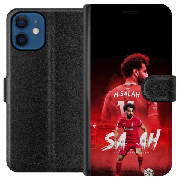 Yhteensopiva Lompakkokotelo Apple iPhone 12 mini Mohamed Salah Liverpool Egypti tekninen legenda, jolla on nopeutta, harhautuksia ja uskomaton seurah