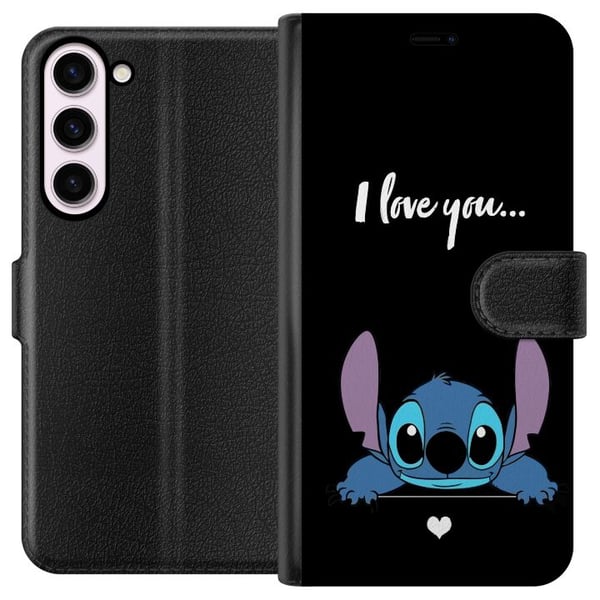 Kompatibel Tegnebogsetui til Samsung Galaxy S23+ Stitch Jeg Elsker Dig