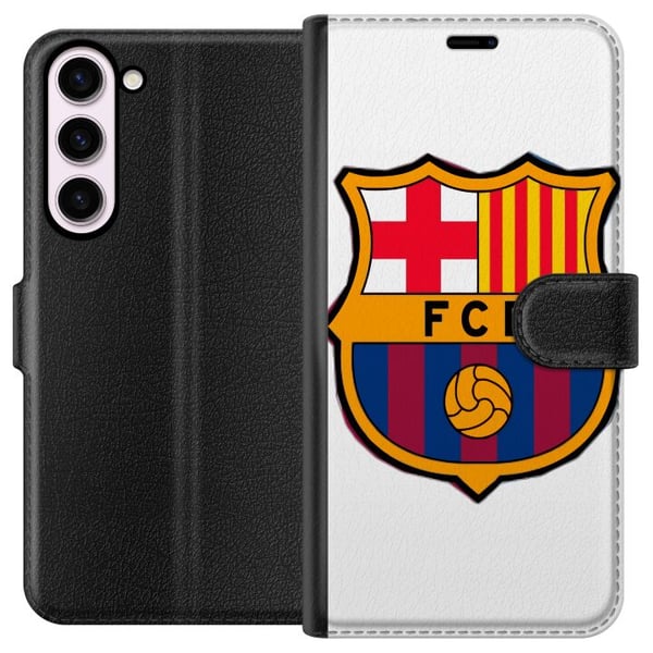 Kompatibel Tegnebogsetui til Samsung Galaxy S23+ FC Barcelona Emblem Fodbold Catalonien Blå Rød Klublogo Stolthed La Liga Fans Ikonsk Billede