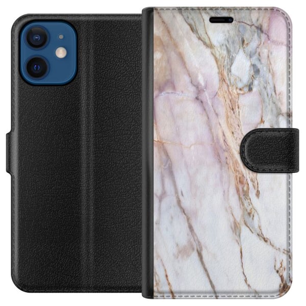 Kompatibelt Lommeboketui til Apple iPhone 12 Marmor