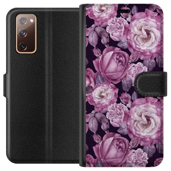 Kompatibel Tegnebogsetui til Samsung Galaxy S20 FE Blomster