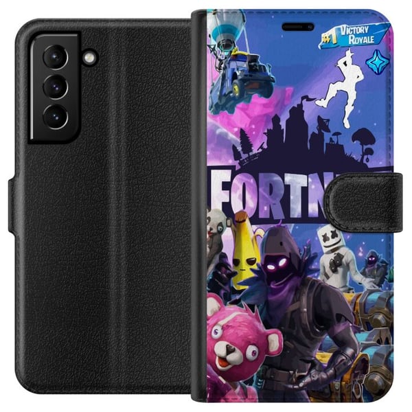 Kompatibelt Lommeboketui til Samsung Galaxy S21+ 5G Fortnite Kompatibelt Lommeboketui til Samsung Galaxy S21+ 5G Fortnite