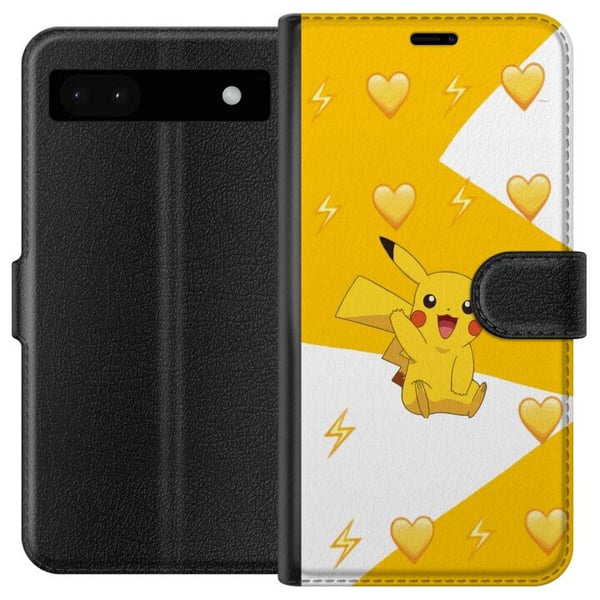 Yhteensopiva Lompakkokotelo Google Pixel 6a Pikachu Pokémon Gaming Figur Spelmotiv Populär Ikon