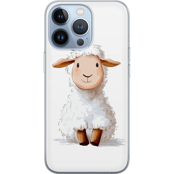 Kompatibelt Mobildeksel til Apple iPhone 13 Pro  Søtt Lam - tegneseriestil for barn og babyprodukter
