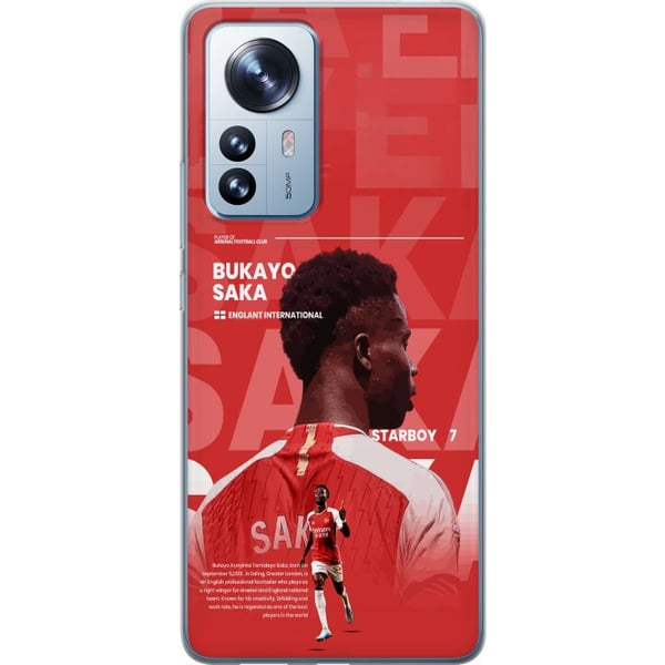 Kompatibelt Mobilskal till Xiaomi 12 Pro Bukayo Saka Arsenal England 16 assist trots skada fotboll ytter snabb kreativ offensiv kraft som är nyckelsp