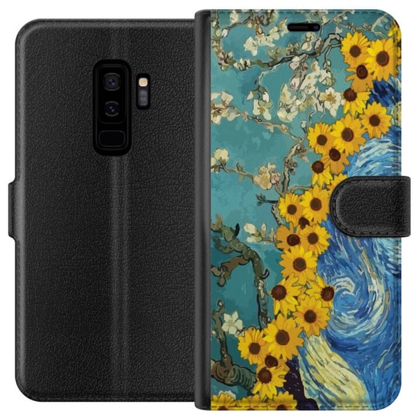 Kompatibelt Lommeboketui til Samsung Galaxy S9+ Van Gogh plakat solsikke Stjernenatt kunst blomster maleri kunstnerisk retro kunst impresjonisme desi Kompatibelt Lommeboketui til Samsung Galaxy S9+ Van Gogh plakat solsikke Stjernenatt kunst blomster maleri kunstnerisk retro kunst impresjonisme desi