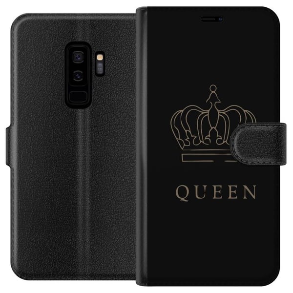 Kompatibelt Plånboksfodral till Samsung Galaxy S9+ Kunglig Fjäril Kompatibelt Plånboksfodral till Samsung Galaxy S9+ Kunglig Fjäril