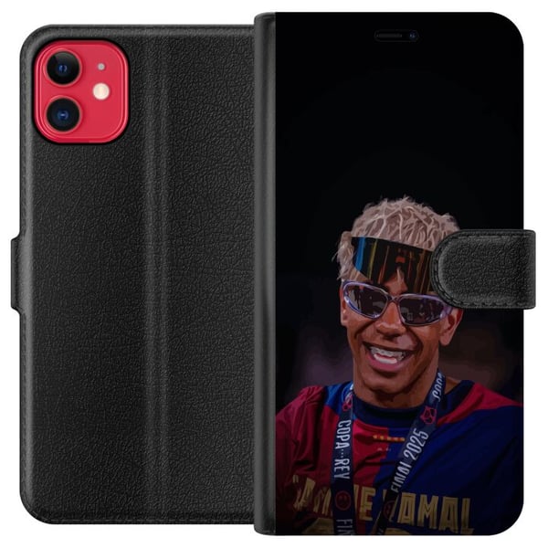 Kompatibelt Plånboksfodral till Apple iPhone 11 Lamine Yamal mobilskal i stilren sportdesign Kompatibelt Plånboksfodral till Apple iPhone 11 Lamine Yamal mobilskal i stilren sportdesign