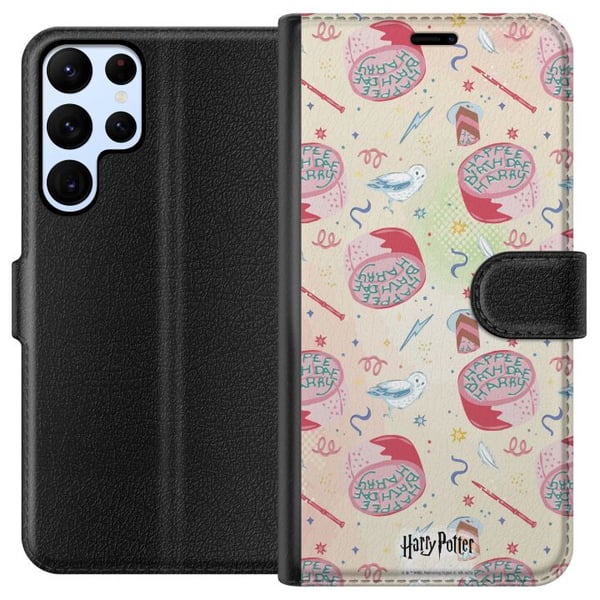 Yhteensopiva Lompakkokotelo Samsung Galaxy S22 Ultra 5G Harry Potter Tylypahka Taikavelho