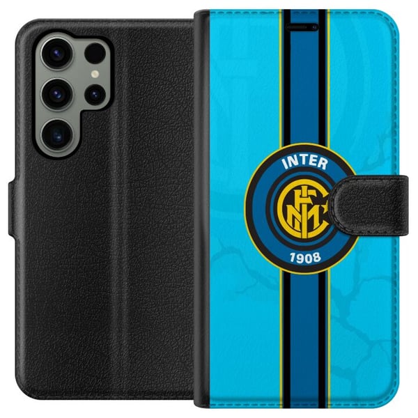 Kompatibel Tegnebogsetui til Samsung Galaxy S23 Ultra Inter Milan