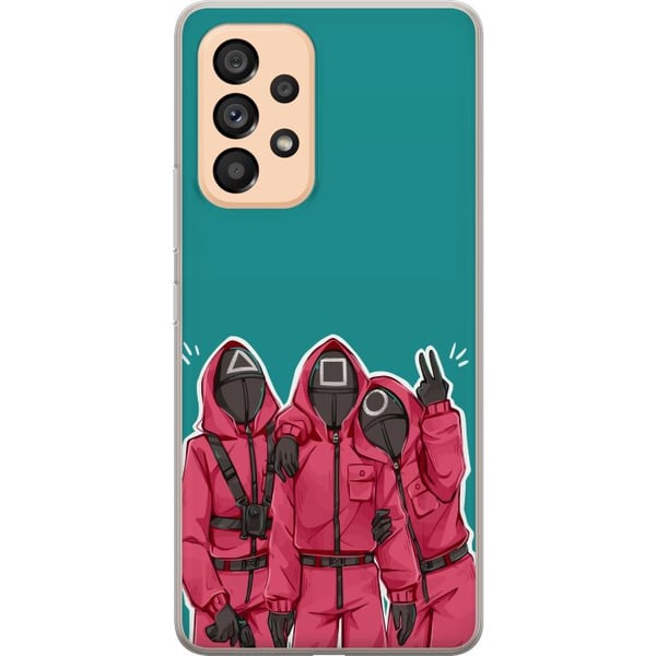 Kompatibelt Mobildeksel til Samsung Galaxy A53 5G Squid Game Karaktärer Grafisk Design Seriefigurer Populär