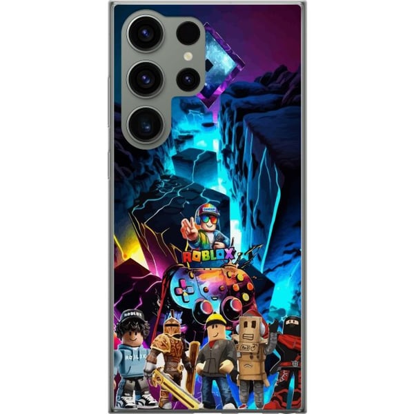 Kompatibel Mobilcover til Samsung Galaxy S23 Ultra Roblox futuristisk neonverden med spilcontrollere, figurer og lyseffekter – perfekt til alle gamin Kompatibel Mobilcover til Samsung Galaxy S23 Ultra Roblox futuristisk neonverden med spilcontrollere, figurer og lyseffekter – perfekt til alle gamin