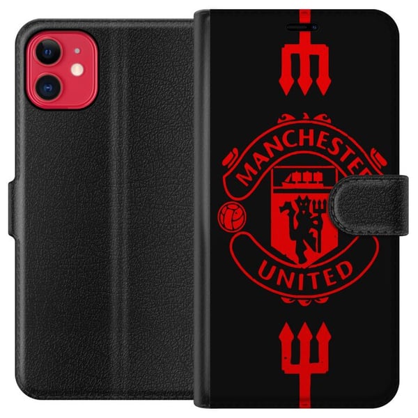 Kompatibel Tegnebogsetui til Apple iPhone 11 ManchesterUnited Kompatibel Tegnebogsetui til Apple iPhone 11 ManchesterUnited