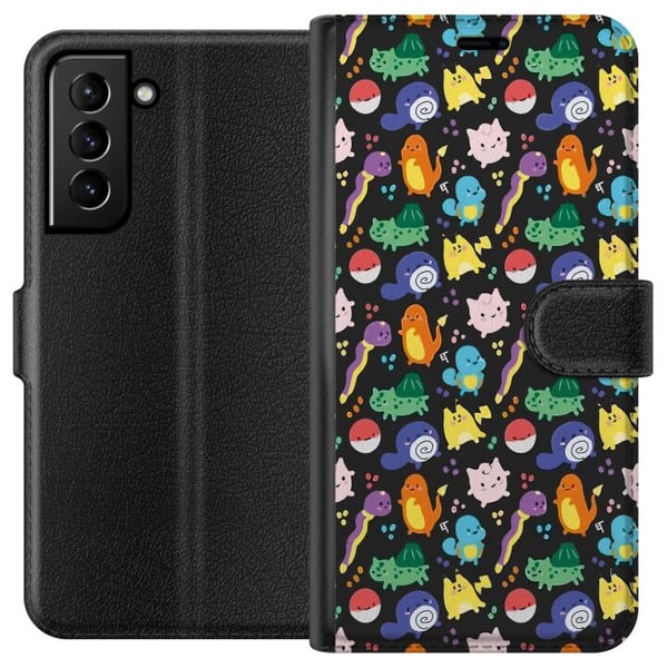 Kompatibelt Lommeboketui til Samsung Galaxy S21+ 5G Pokemon Kompatibelt Lommeboketui til Samsung Galaxy S21+ 5G Pokemon
