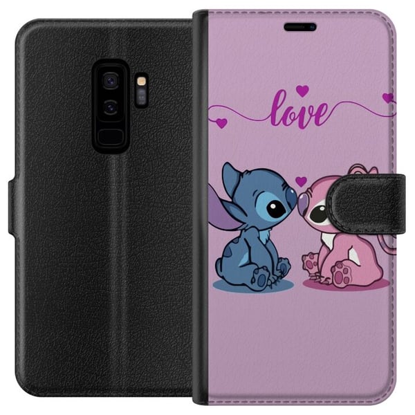 Kompatibelt Plånboksfodral till Samsung Galaxy S9+ Lilo & Stitch – Angel Edition Kompatibelt Plånboksfodral till Samsung Galaxy S9+ Lilo & Stitch – Angel Edition