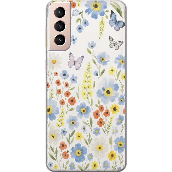 Yhteensopiva Puhelinkuori Samsung Galaxy S21 Kesäkukat