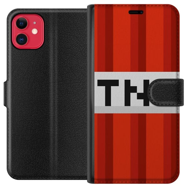 Kompatibel Tegnebogsetui til Apple iPhone 11 Minecraft TNT Kompatibel Tegnebogsetui til Apple iPhone 11 Minecraft TNT