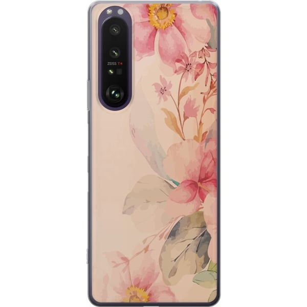 Kompatibel Mobilcover til Sony Xperia 1 III Farverige Blomster