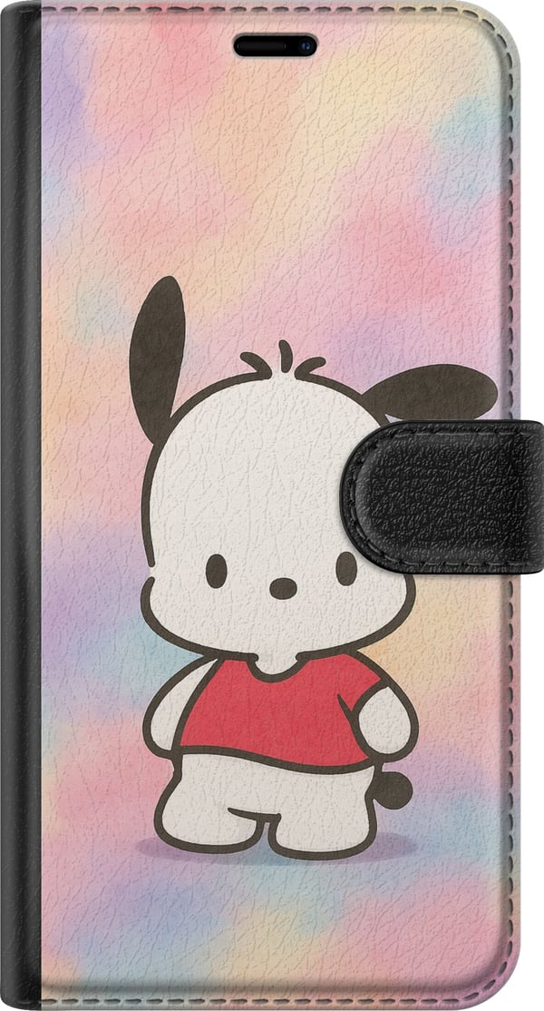 Kompatibelt Lommeboketui til Samsung Galaxy S23+ Kawaii Sanrio Pochacco