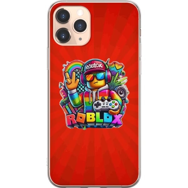 Kompatibelt Mobilskal till Apple iPhone 11 Pro Roblox figur med spelkontroll och regnbågsfärger livlig gamingdesign för spelentusiaster