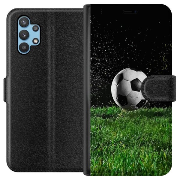 Kompatibelt Plånboksfodral till Samsung Galaxy A32 5G Fotboll Action