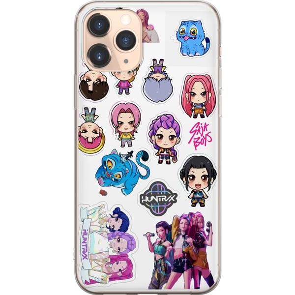 Kompatibelt Mobildeksel til Apple iPhone 11 Pro Huntrix og Saja Boys animeinspirerte, energiske design med sterke farger og moderne japansk popkultur