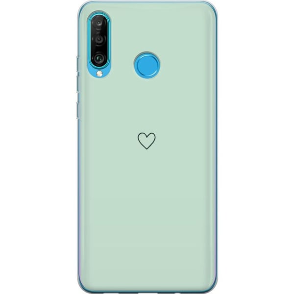 Kompatibel Mobilcover til Huawei P30 lite Enkelt Hjerte