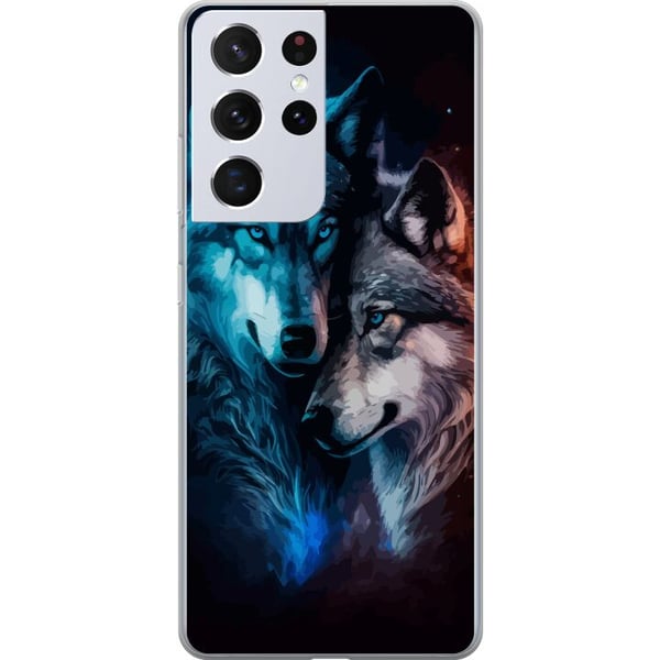 Yhteensopiva Puhelinkuori Samsung Galaxy S21 Ultra 5G Sudet yössä