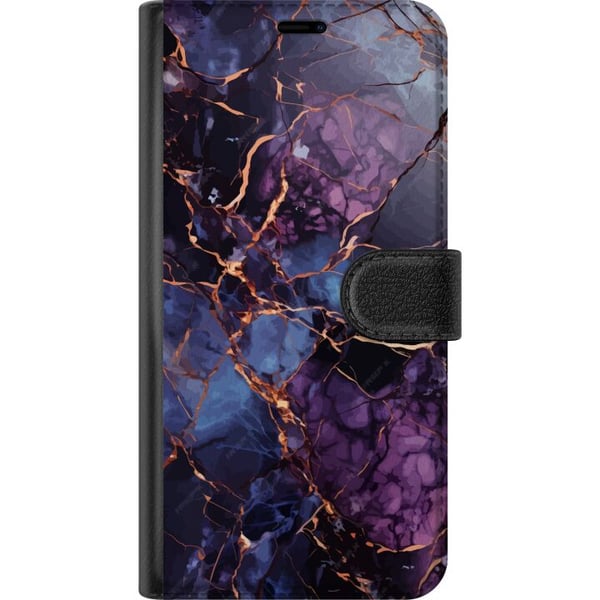 Kompatibelt Lommeboketui til Samsung Galaxy S10 Lite Marmor Blå Lilla