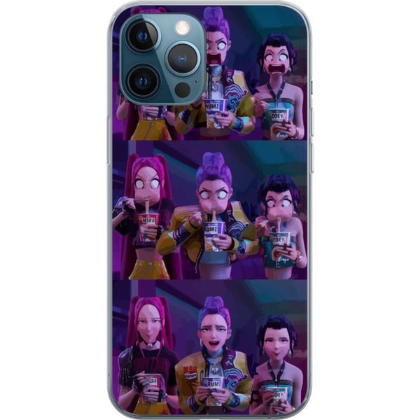 Yhteensopiva Puhelinkuori Apple iPhone 12 Pro KPop Demon Hunters -keräilyhahmo, tumma tyyli
