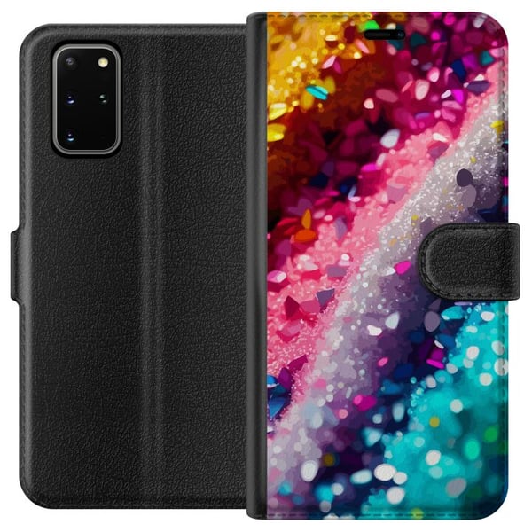 Kompatibelt Plånboksfodral till Samsung Galaxy S20+ Glitter Kompatibelt Plånboksfodral till Samsung Galaxy S20+ Glitter