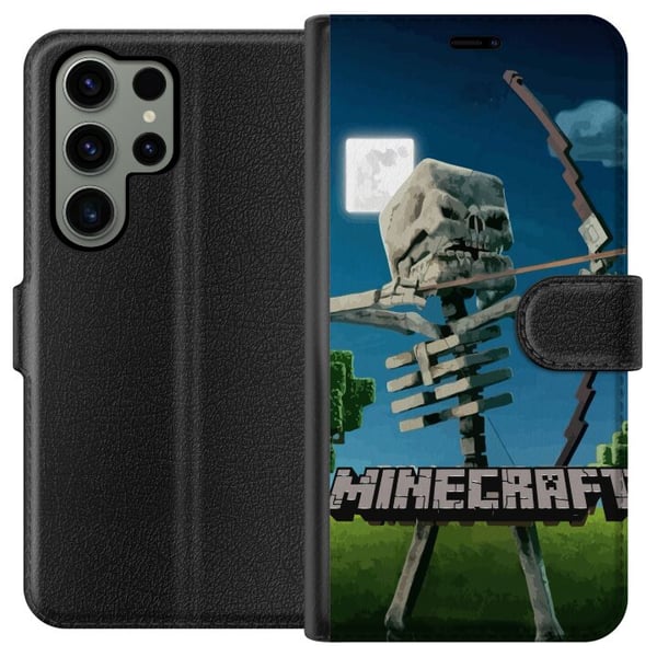 Kompatibel Tegnebogsetui til Samsung Galaxy S23 Ultra A Minecraft Movie