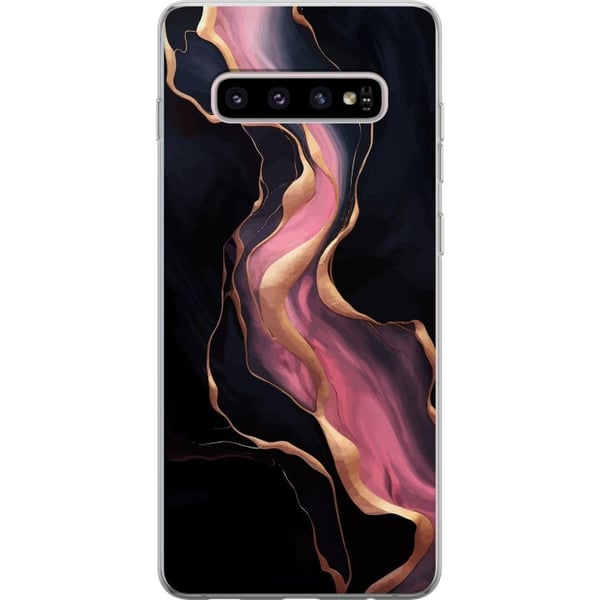 Kompatibel Mobilcover til Samsung Galaxy S10+ Marmormønster luksusdesignsten