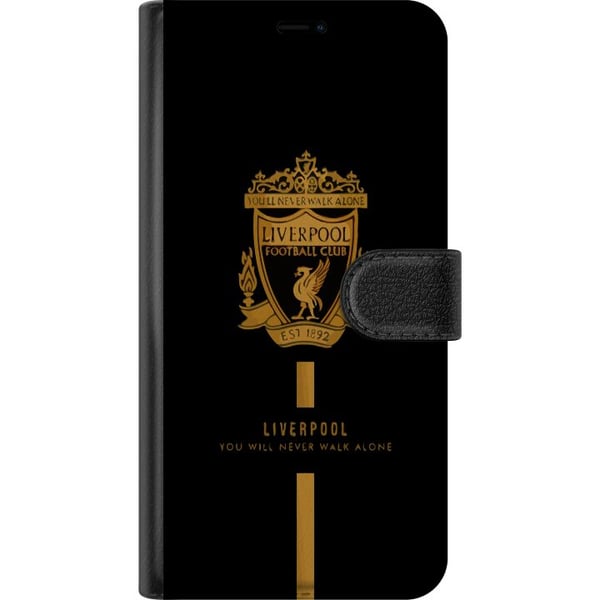 Kompatibelt Plånboksfodral till Samsung Galaxy A32 5G Liverpool emblem officiell klubbdesign 2025