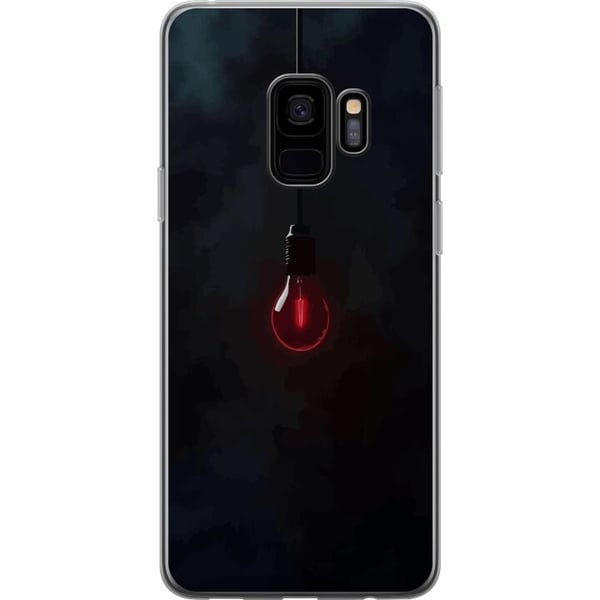 Kompatibel Mobilcover til Samsung Galaxy S9 Mørkerød pære i mørkt miljø, elegant futuristisk design med et kunstnerisk touch til dig, der kan lide mi