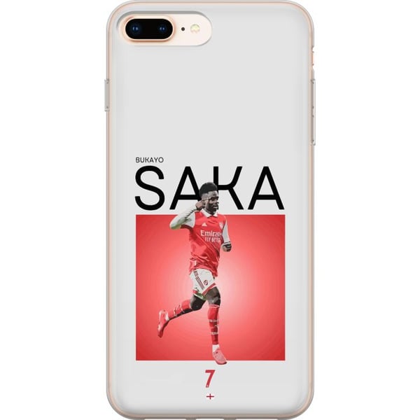 Yhteensopiva Puhelinkuori Apple iPhone 8 Plus Bukayo Saka Arsenal Englanti 16 maalisyöttöä loukkaantumisesta huolimatta jalkapallo tekninen nopea pel Yhteensopiva Puhelinkuori Apple iPhone 8 Plus Bukayo Saka Arsenal Englanti 16 maalisyöttöä loukkaantumisesta huolimatta jalkapallo tekninen nopea pel