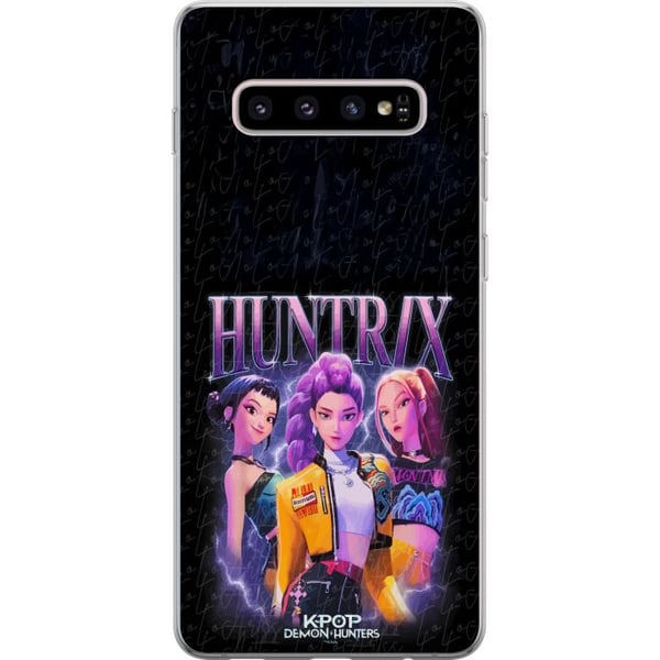 Kompatibelt Mobilskal till Samsung Galaxy S10+ Kpop Demon Hunters Huntrix Mira Zoey Rumi anime illustration