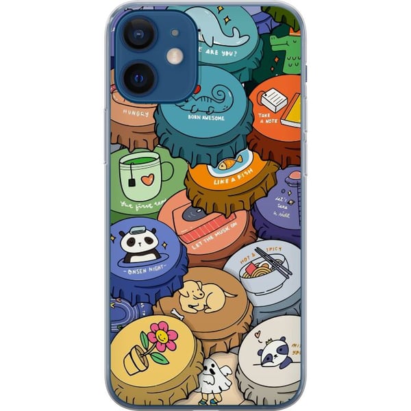 Kompatibel Mobilcover til Apple iPhone 12 Kawaii søde figurer anime manga-legetøj