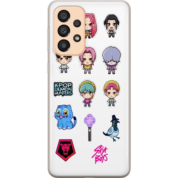 Yhteensopiva Puhelinkuori Samsung Galaxy A33 5G Kpop Demonien Metsästäjät Chibi Söpöt Idolitem Anime Tyyli Sarjakuva Kawaii Taide