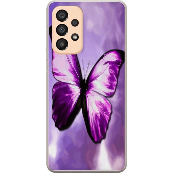 Yhteensopiva Puhelinkuori Samsung Galaxy A33 5G Perhonen