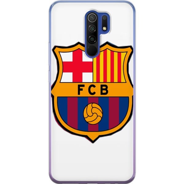 Kompatibelt Mobilskal till Xiaomi Redmi 9 FC Barcelona Emblem Fotboll Katalonien Blå Röd Klubblogo Stolthet La Liga Fans Ikoniskt Motiv