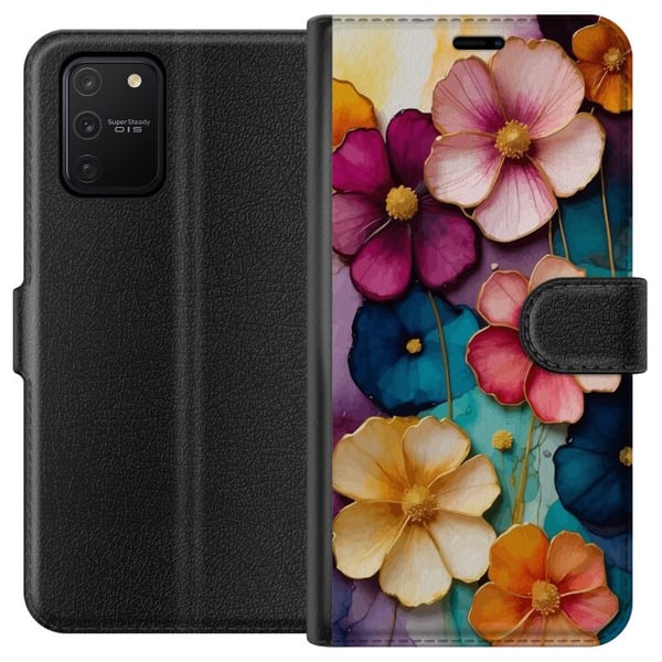 Kompatibelt Lommeboketui til Samsung Galaxy S10 Lite Blomster Farger Kompatibelt Lommeboketui til Samsung Galaxy S10 Lite Blomster Farger