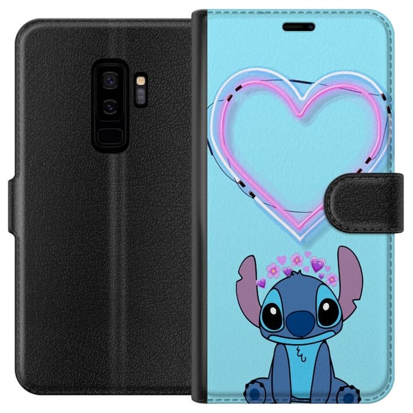 Kompatibelt Plånboksfodral till Samsung Galaxy S9+ Hjärta Stitch Kompatibelt Plånboksfodral till Samsung Galaxy S9+ Hjärta Stitch