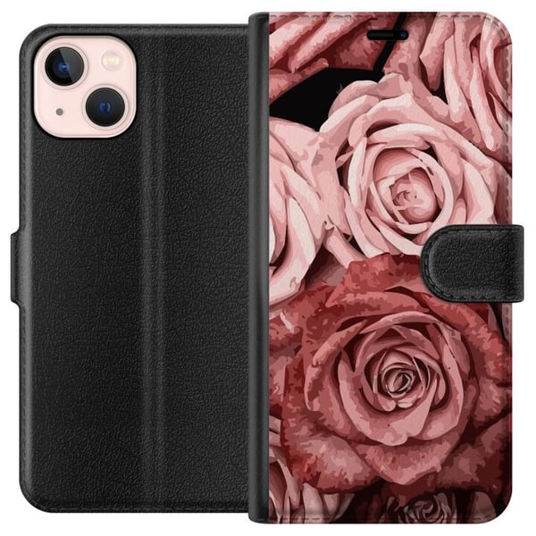Kompatibel Tegnebogsetui til Apple iPhone 13 mini Roser