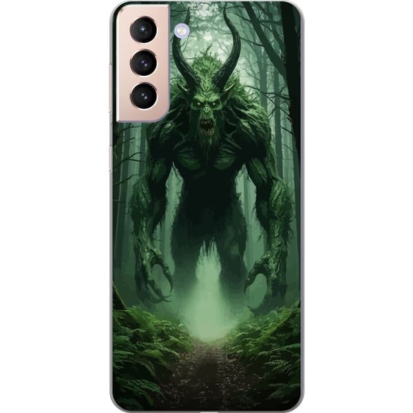 Yhteensopiva Puhelinkuori Samsung Galaxy S21 Metsä Hirviö Fantasia Olento Tumma