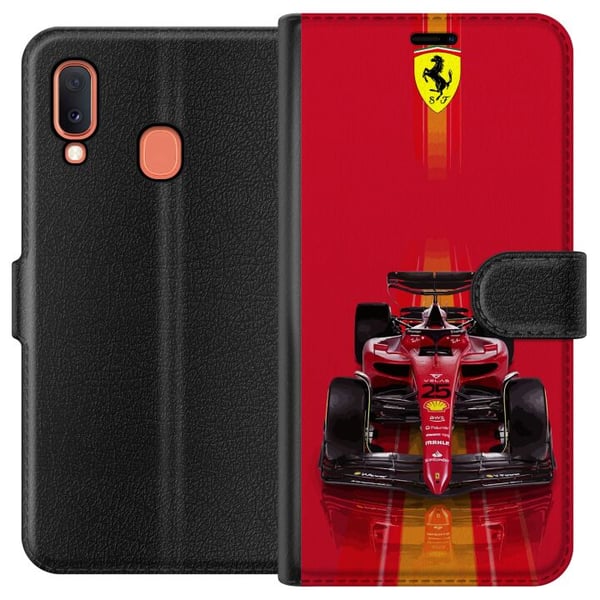 Kompatibelt Plånboksfodral till Samsung Galaxy A20e Röd Formelbil i ikonisk racingdesign med sportig precision Kompatibelt Plånboksfodral till Samsung Galaxy A20e Röd Formelbil i ikonisk racingdesign med sportig precision