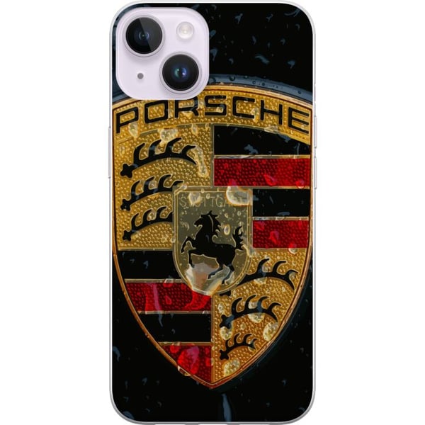 Yhteensopiva Puhelinkuori Apple iPhone 14 Plus Porschen vaakuna juliste luksusauto tunnus urheiluauto logo Stuttgart klassinen retrodesign automerkki
