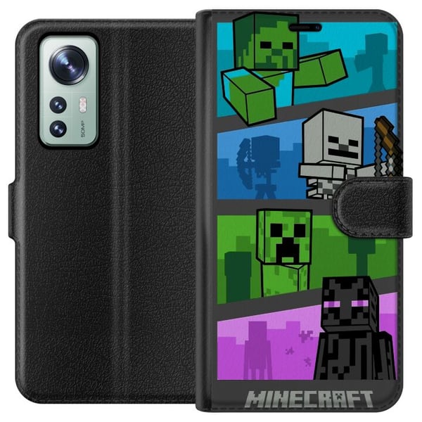 Kompatibel Tegnebogsetui til Xiaomi 12 Minecraft